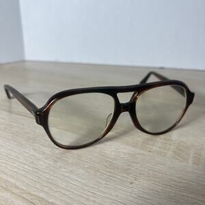 Vintage Titmus TOZ87 5 3/4 Eyeglasses Aviator Brown 52-16 Frames READ DESC